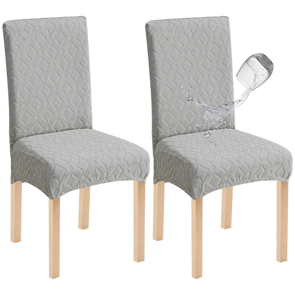 Genina Waterproof Dining Chair Covers Set of 4, Stretch Chair Slipcovers