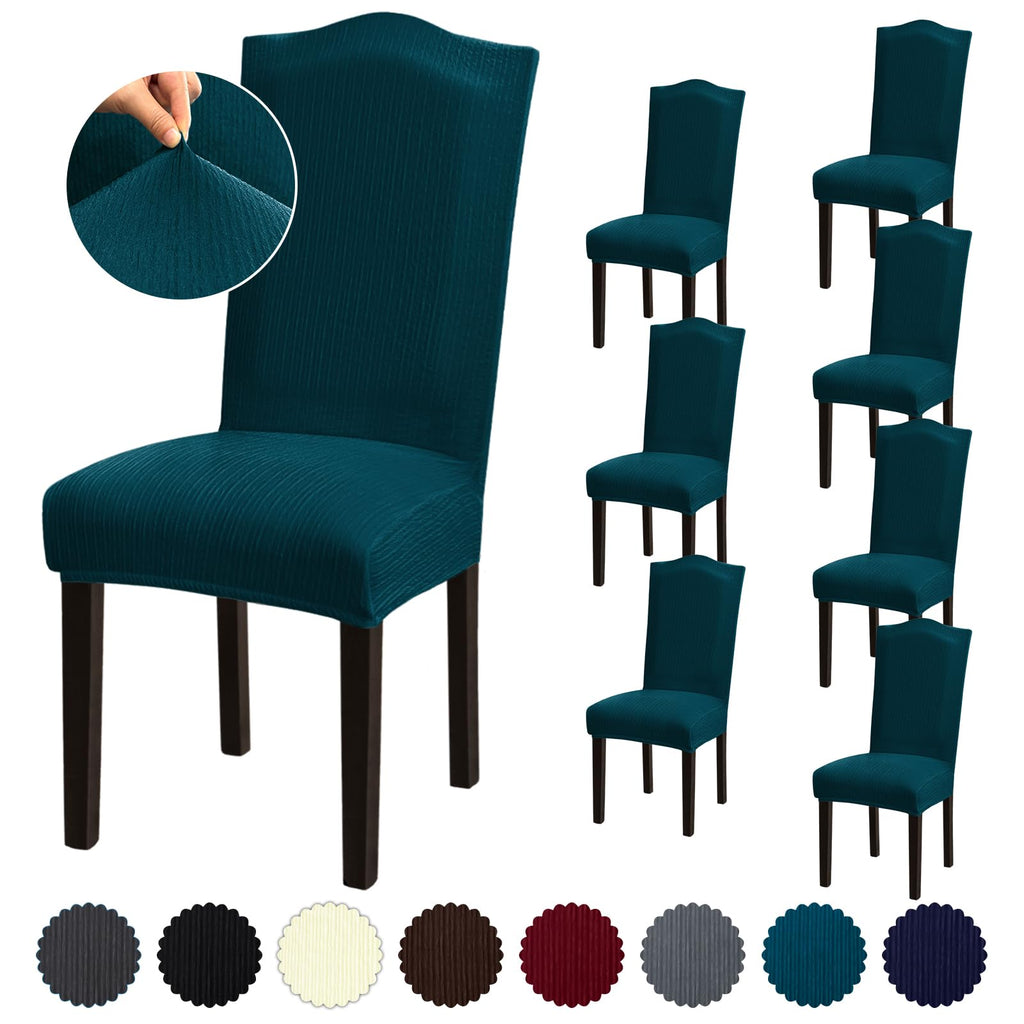 Stretch Dining Room Chair Covers Set of 6, Removable Washable Chair Covers for Dining Chairs,Dining Room, Hotel, Ceremony