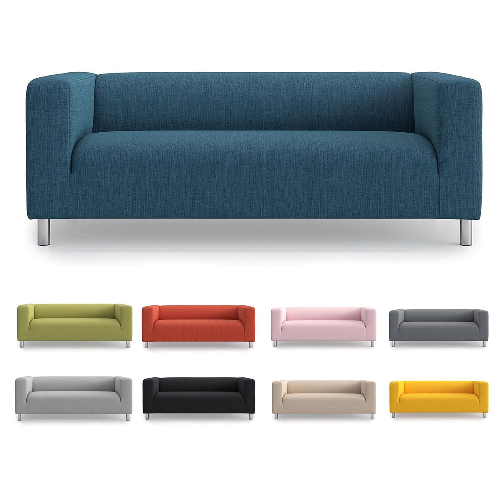 TLYESD Klippan Cover Replacement for IKEA Klippan Loveseat Cover, Klippan Couch Cover,Klippan Sofa Cover Only!(Dark Grey)