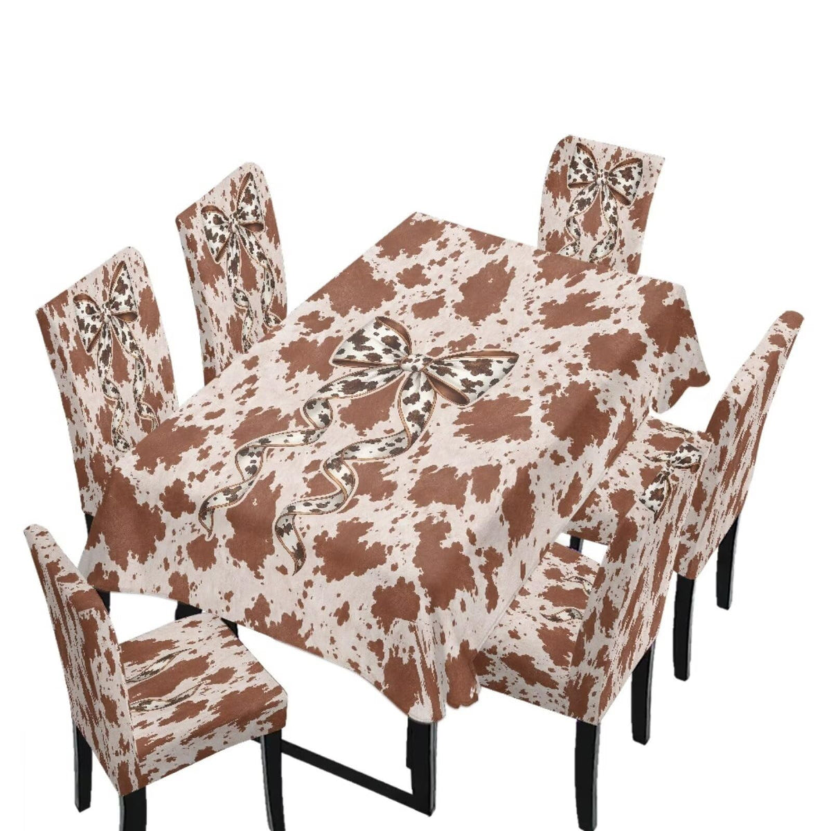 Dining Chair Covers and Dining Table Cloth Christmas Decor