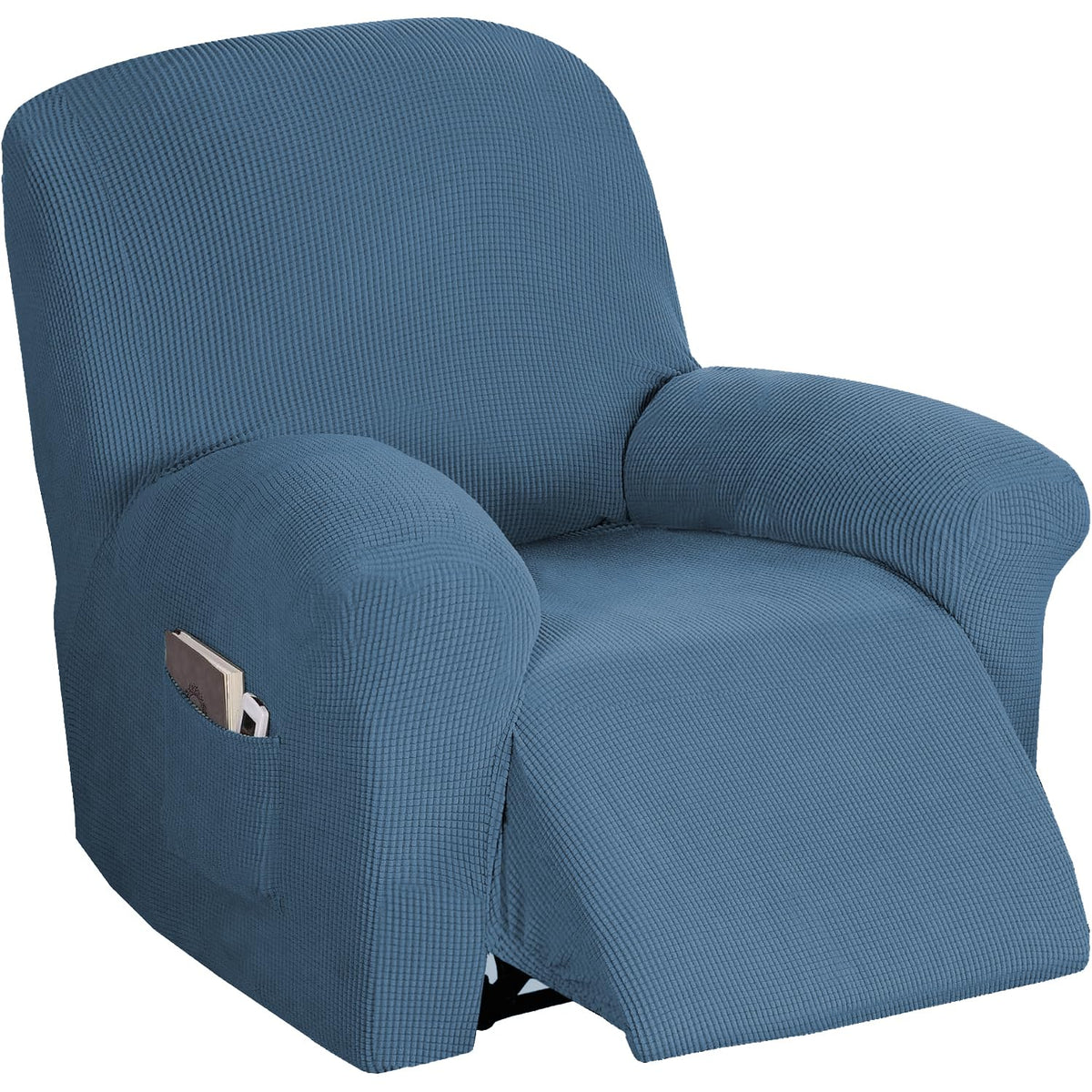 Flamingo P High Stretch One Piece Furniture Protector Sofa Cover for Durable Spandex Stretch Fabric Super Soft Slipcover, 2 Seater, Wine, Loveseat
