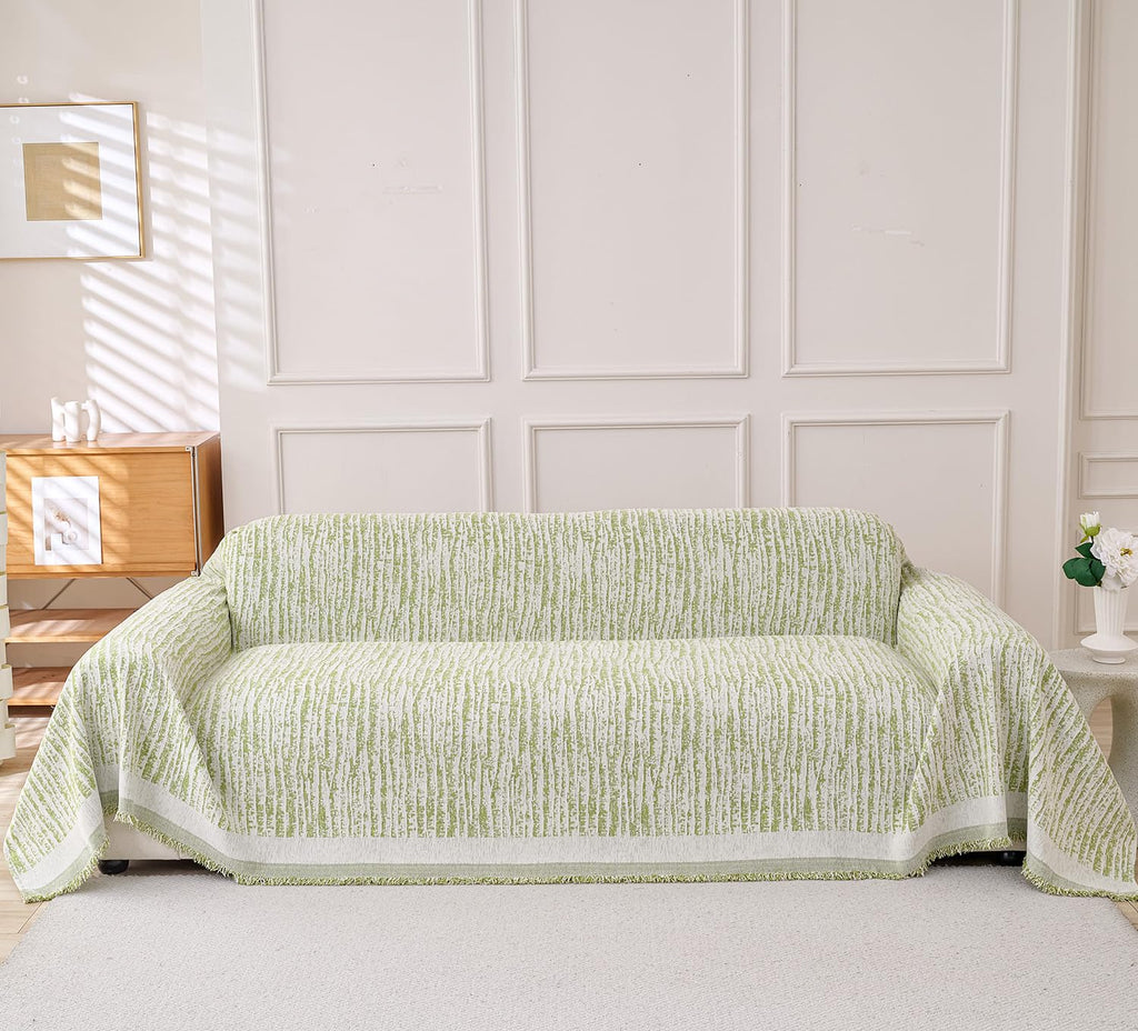 Erke Loveseat Cover Sheet Blanket, Machine Washable Non Slip Chenille Cushion Slipcover for Pets, 2-Seater Love seat Sofa Bed Chair Slip Covers Furniture Decor Protector
