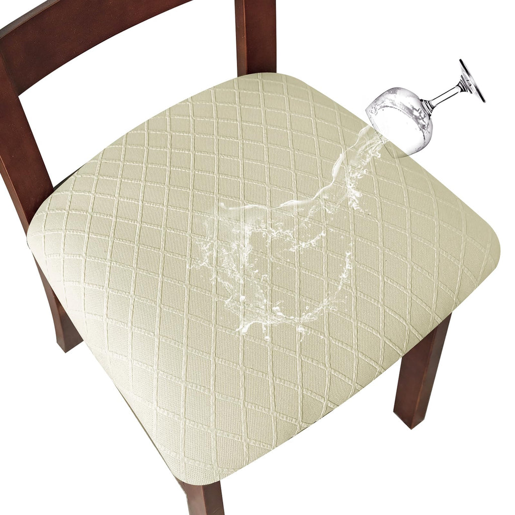 Genina Waterproof Seat Covers for Dining Room Chair Cushion Covers Set of 4