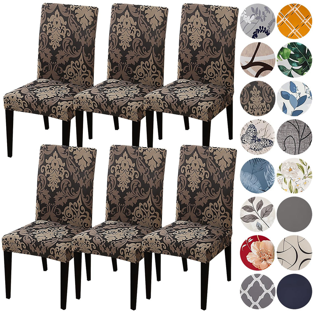 HZDHCLH Dining Chair Covers Set of 4 Stretch Chair Slipcovers Washable
