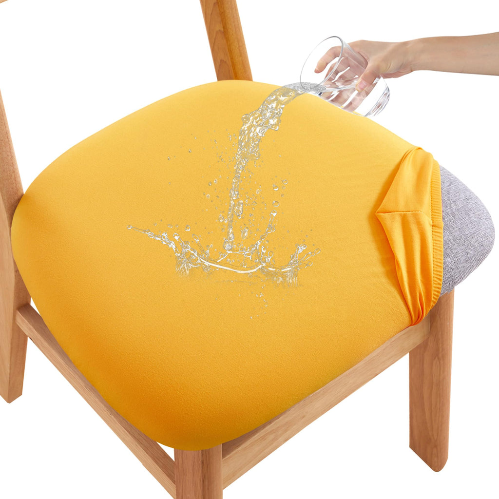 CRFATOP Waterproof Dining Chair Seat Cover Set of 6 Cushion Cover,L,Green