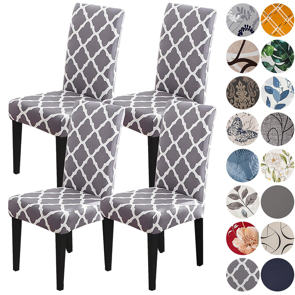 HZDHCLH Dining Chair Covers Set of 4 Stretch Chair Slipcovers Washable