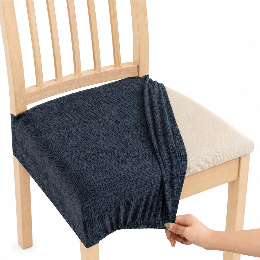 NILUOH Waterproof Seat Covers for Dining Room Chairs, 4 Pack Coffee