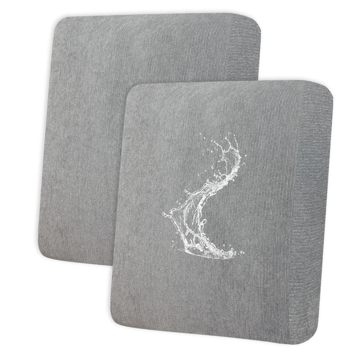 Waterproof RV Dinette Cushion Covers - Stretch Fabric Camper Seat Slipcover Replacement, Washable RV Couch Cover Designed for Camper Car Bench (Loveseat 2 Bench Cover, Blue Grey)
