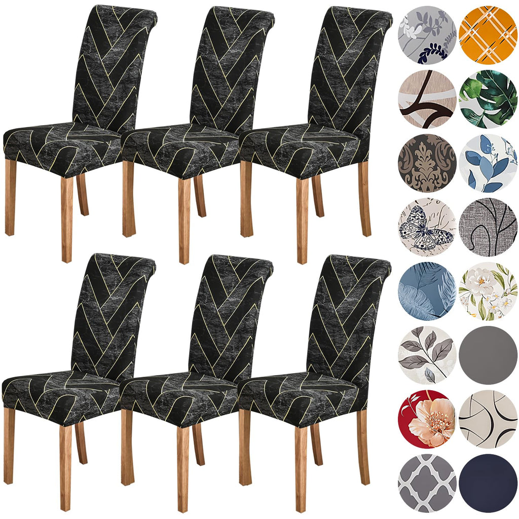 HZDHCLH Dining Chair Covers Set of 4 Stretch Chair Slipcovers Washable