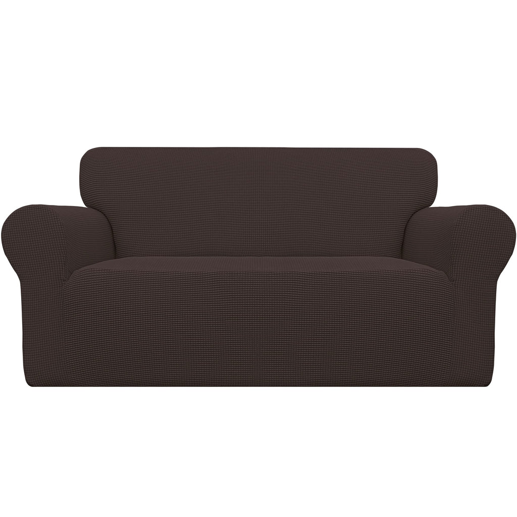 Easy-Going Stretch Loveseat Couch Covers Washable Cream
