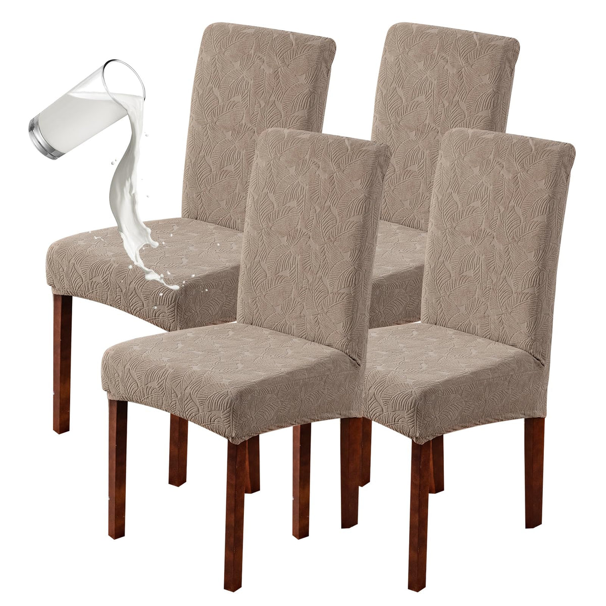 Waterproof Dining Room Chair Covers, Stretch Parsons Chair Slipcovers