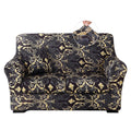 Stretch Printed Sofa Cover Couch Covers, 4-PieceLoveseat Slipcovers with 2 Separate Cushion Cover & 1 Pillow Case, Washable Soft Spandex Furniture Protector for Living Room(Loveseat, Flower)