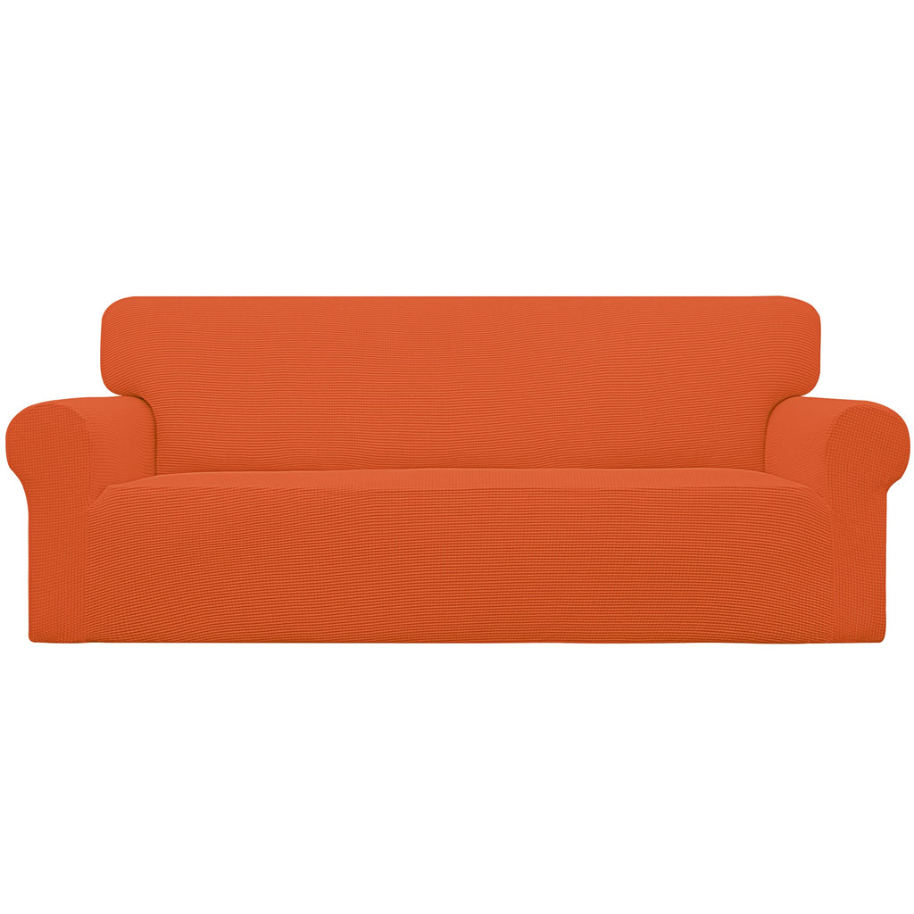 Easy-Going Stretch Loveseat Couch Covers Washable Cream