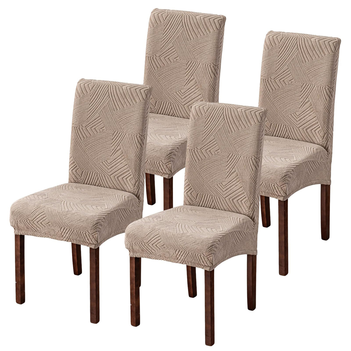 Dining Chair Covers Set of 6, Stretch Parsons Chair Slipcovers