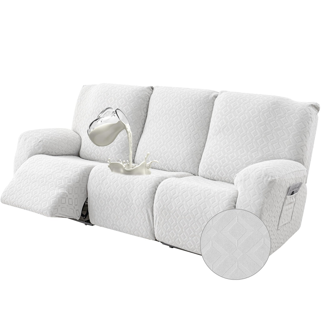 Genina Waterproof Recliner Loveseat Cover,2 Seat Couch Cover,Chocolate