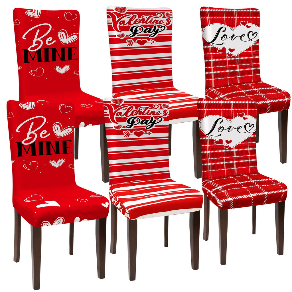 Preboun 6 Pcs Fall Chair Covers Pumpkin Dining Chair Slipcover Thanksgiving