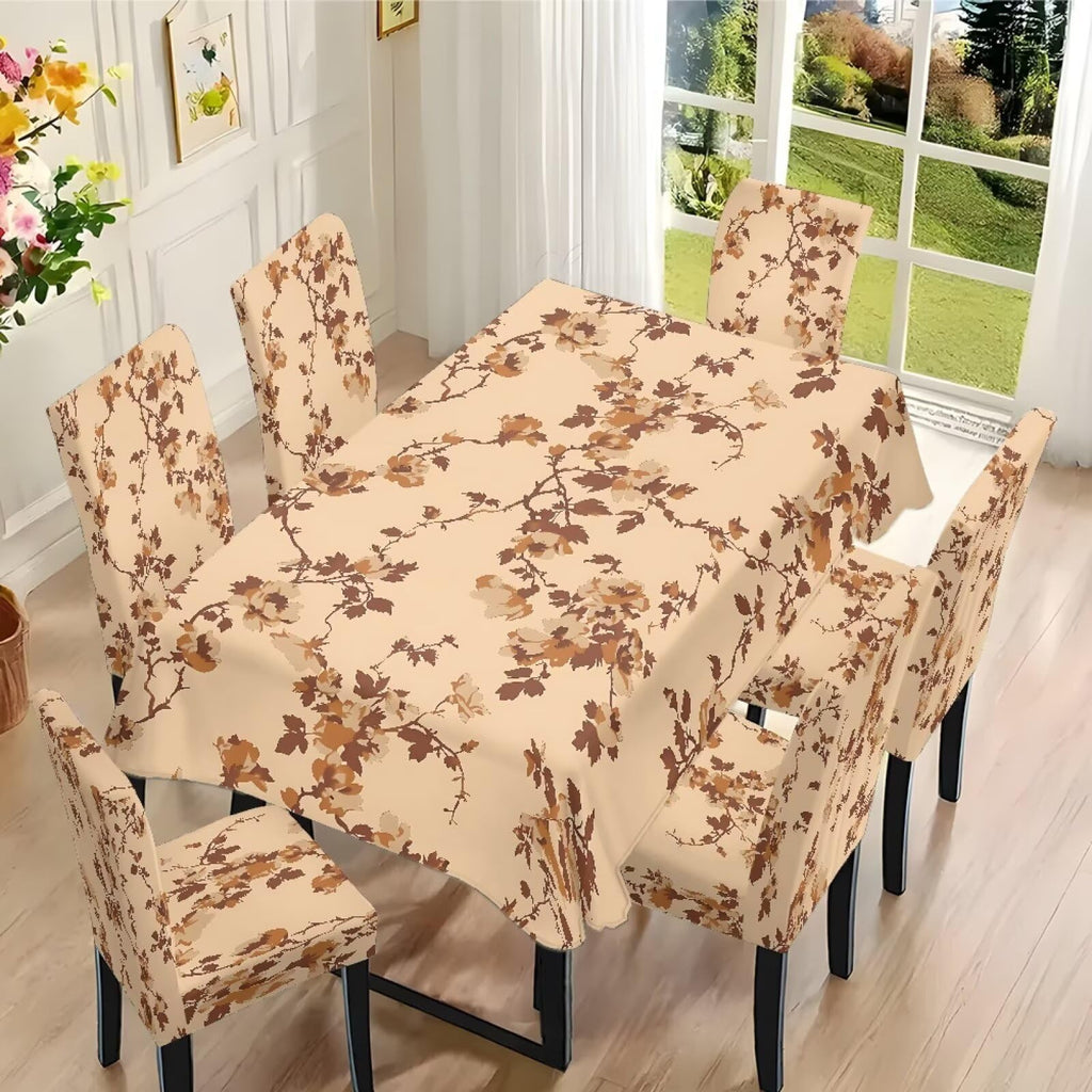 ZDCUSTOM St Patricks Day Table Cloth and Chair Cover Set of 4 Green Tablecloths Rectangular Festive Chair Covers for Dining Chairs St. Patrick’s Day Decoration