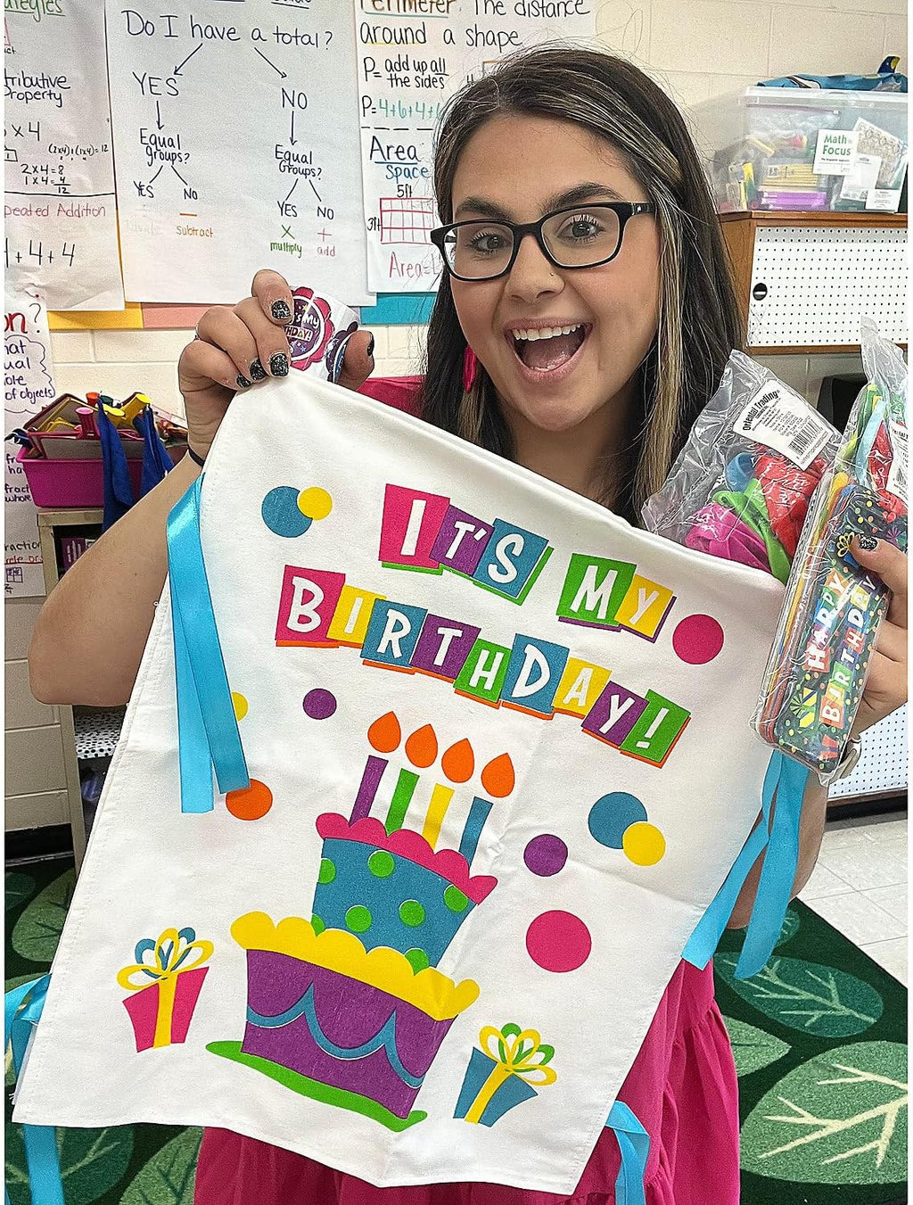 Fun Express Birthday Chair Cover for Classroom
