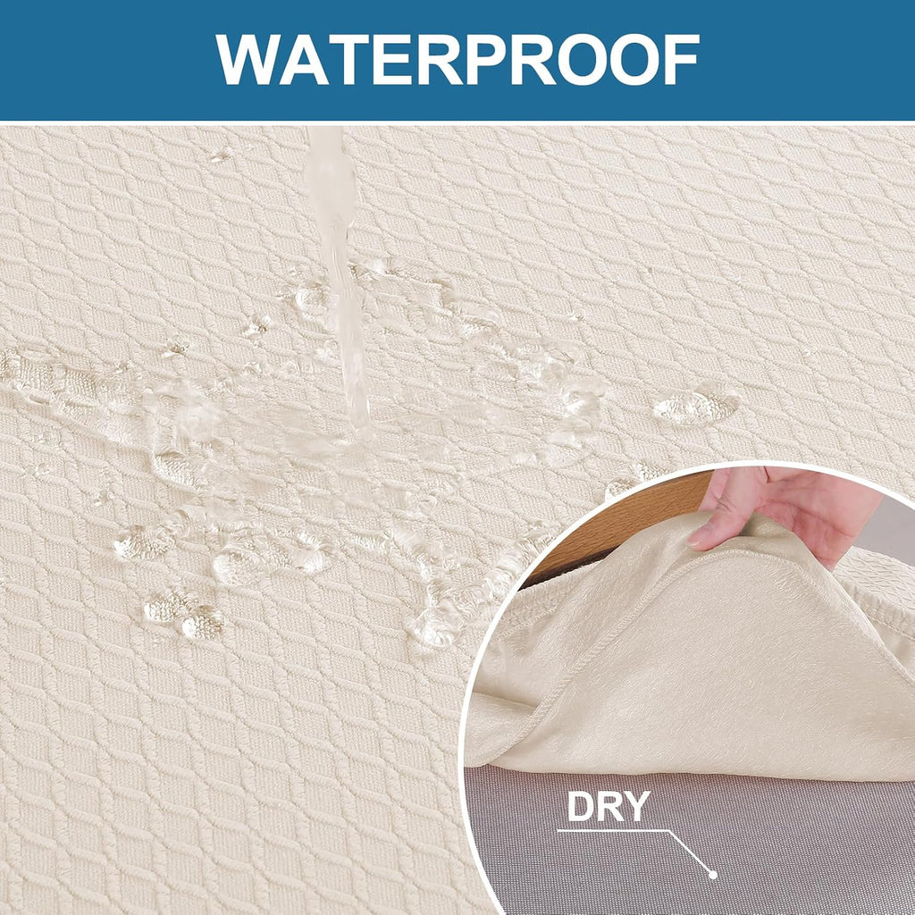 Smiry Waterproof Seat Covers for Dining Room Chairs, Set of 4
