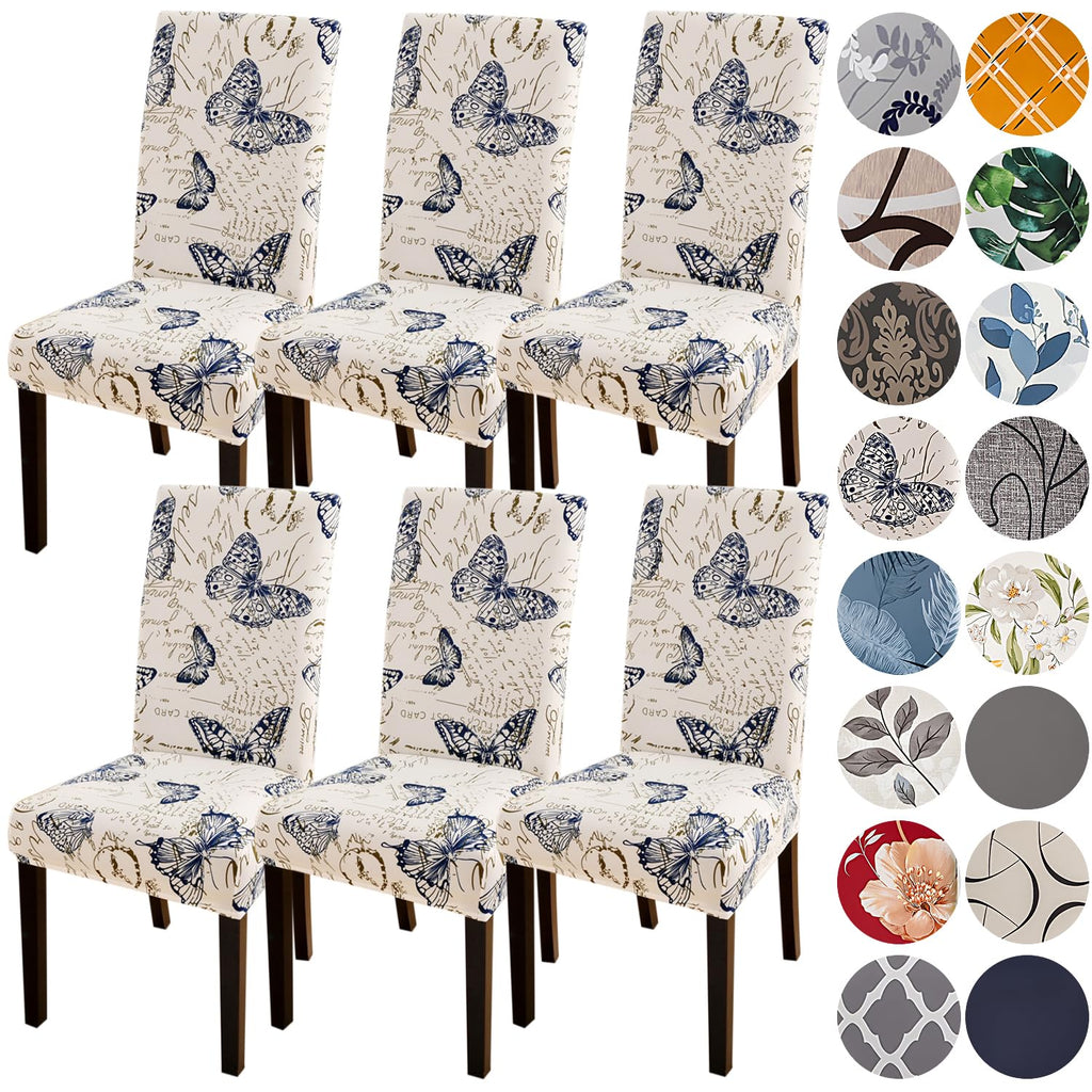 HZDHCLH Dining Chair Covers Set of 4 Stretch Chair Slipcovers Washable