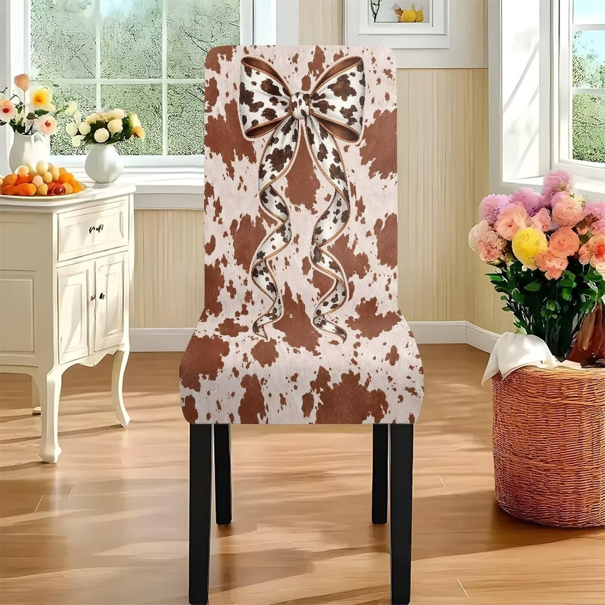 Dining Chair Covers and Dining Table Cloth Christmas Decor
