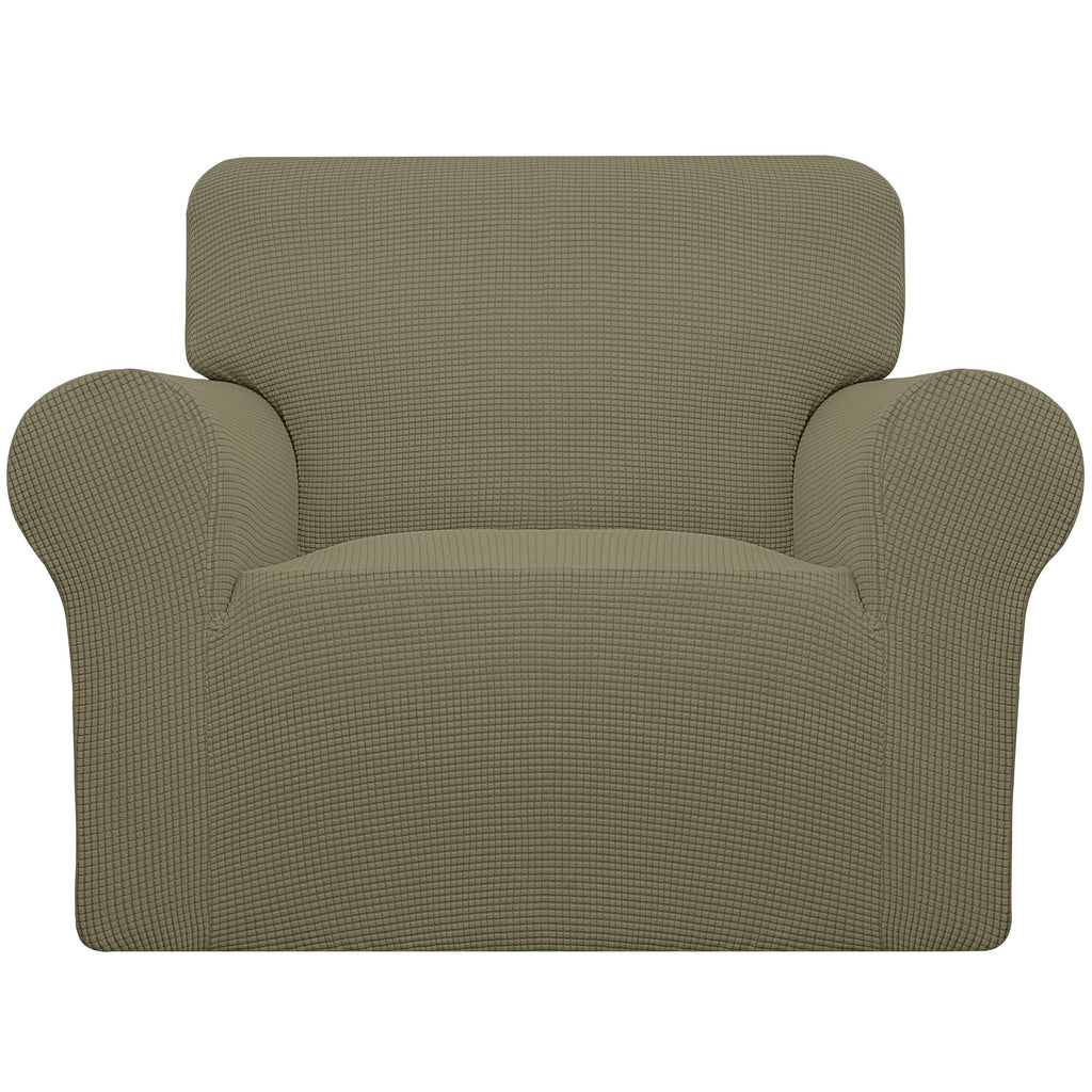 Easy-Going Stretch Loveseat Couch Covers Washable Cream