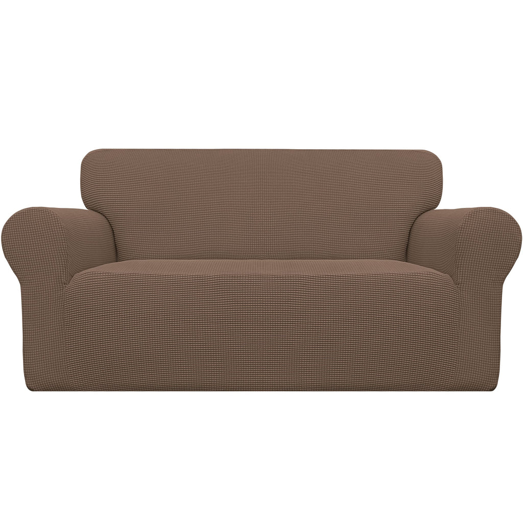 Easy-Going Stretch Loveseat Couch Covers Washable Cream