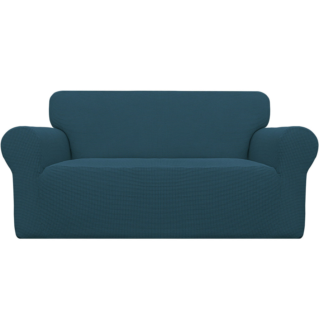 Easy-Going Stretch Loveseat Couch Covers Washable Cream