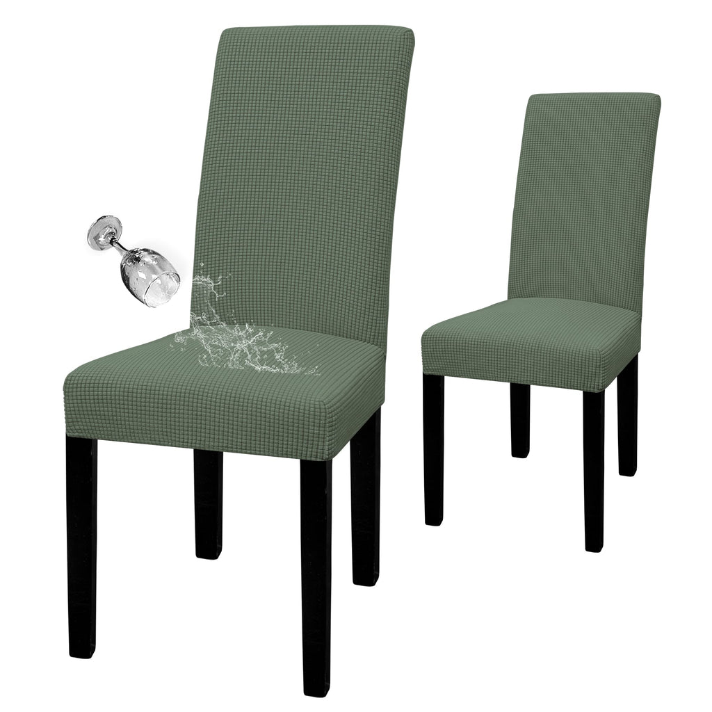 Easy-Going 100% Waterproof Dining Room Chair Covers Set of 6, Large