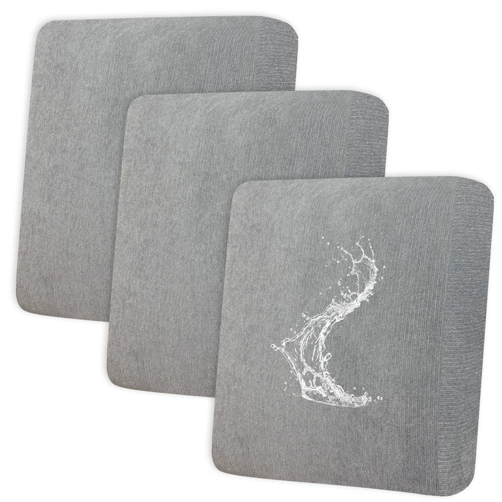 Waterproof RV Dinette Cushion Covers - Stretch Fabric Camper Seat Slipcover Replacement, Washable RV Couch Cover Designed for Camper Car Bench (Loveseat 2 Bench Cover, Blue Grey)