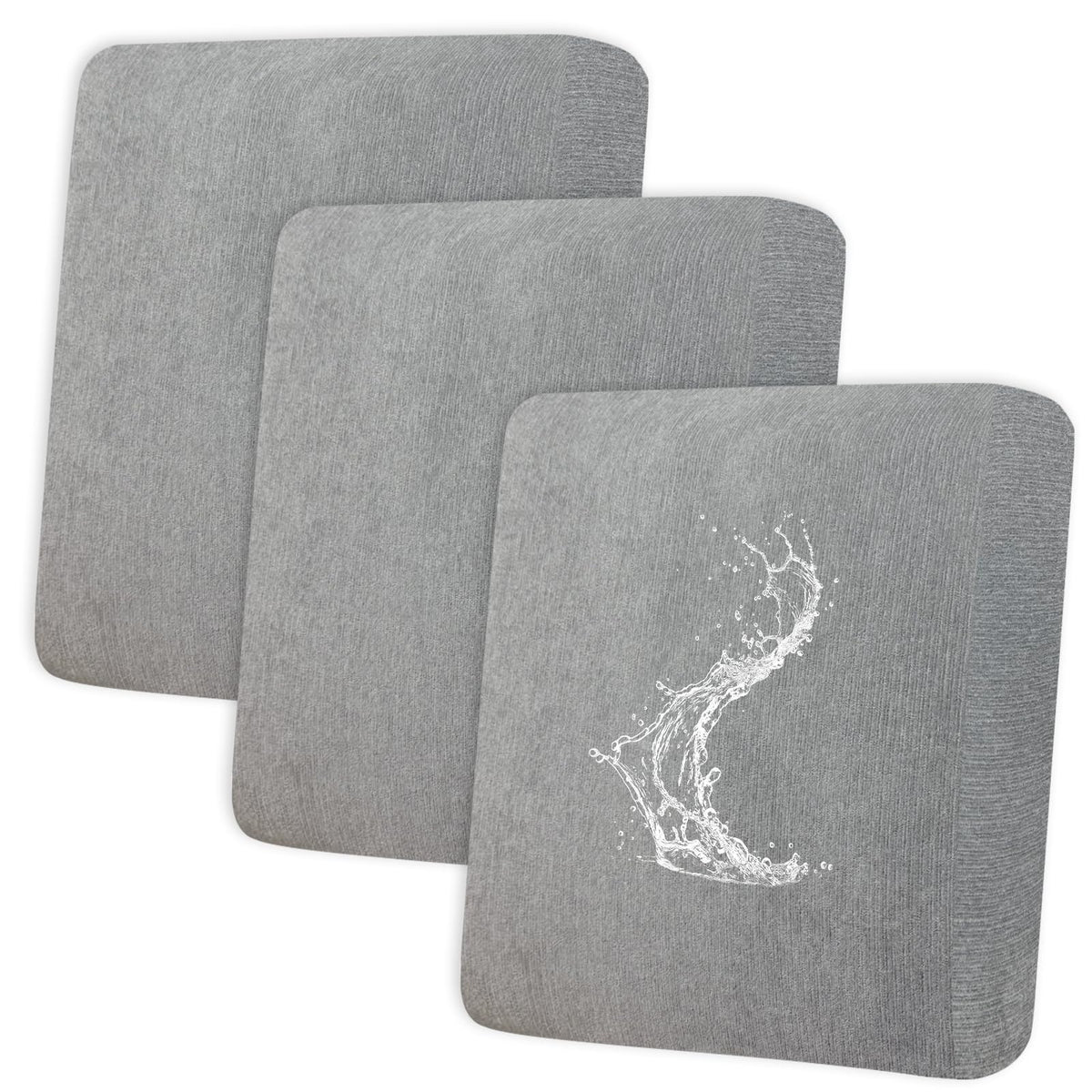 Waterproof RV Dinette Cushion Covers - Stretch Fabric Camper Seat Slipcover Replacement, Washable RV Couch Cover Designed for Camper Car Bench (Loveseat 2 Bench Cover, Blue Grey)