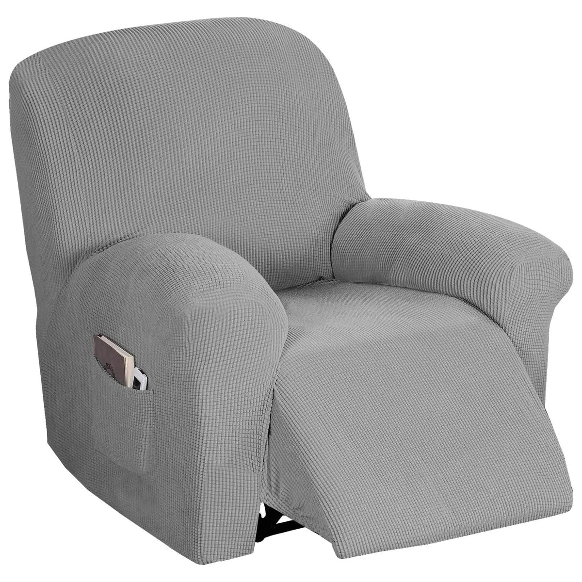 Flamingo P High Stretch One Piece Furniture Protector Sofa Cover for Durable Spandex Stretch Fabric Super Soft Slipcover, 2 Seater, Wine, Loveseat