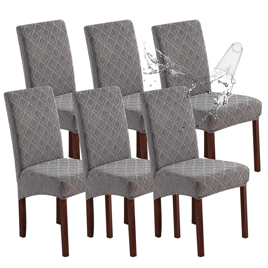 Genina Waterproof Dining Chair Covers Set of 4 Parsons Chair Slipcovers