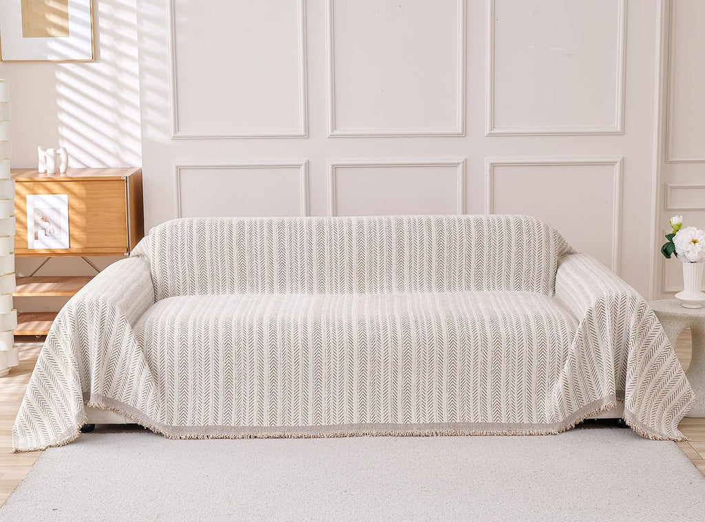 Erke Loveseat Cover Sheet Blanket, Machine Washable Non Slip Chenille Cushion Slipcover for Pets, 2-Seater Love seat Sofa Bed Chair Slip Covers Furniture Decor Protector