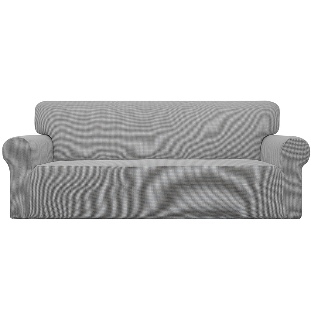 Easy-Going Stretch Loveseat Couch Covers Washable Cream