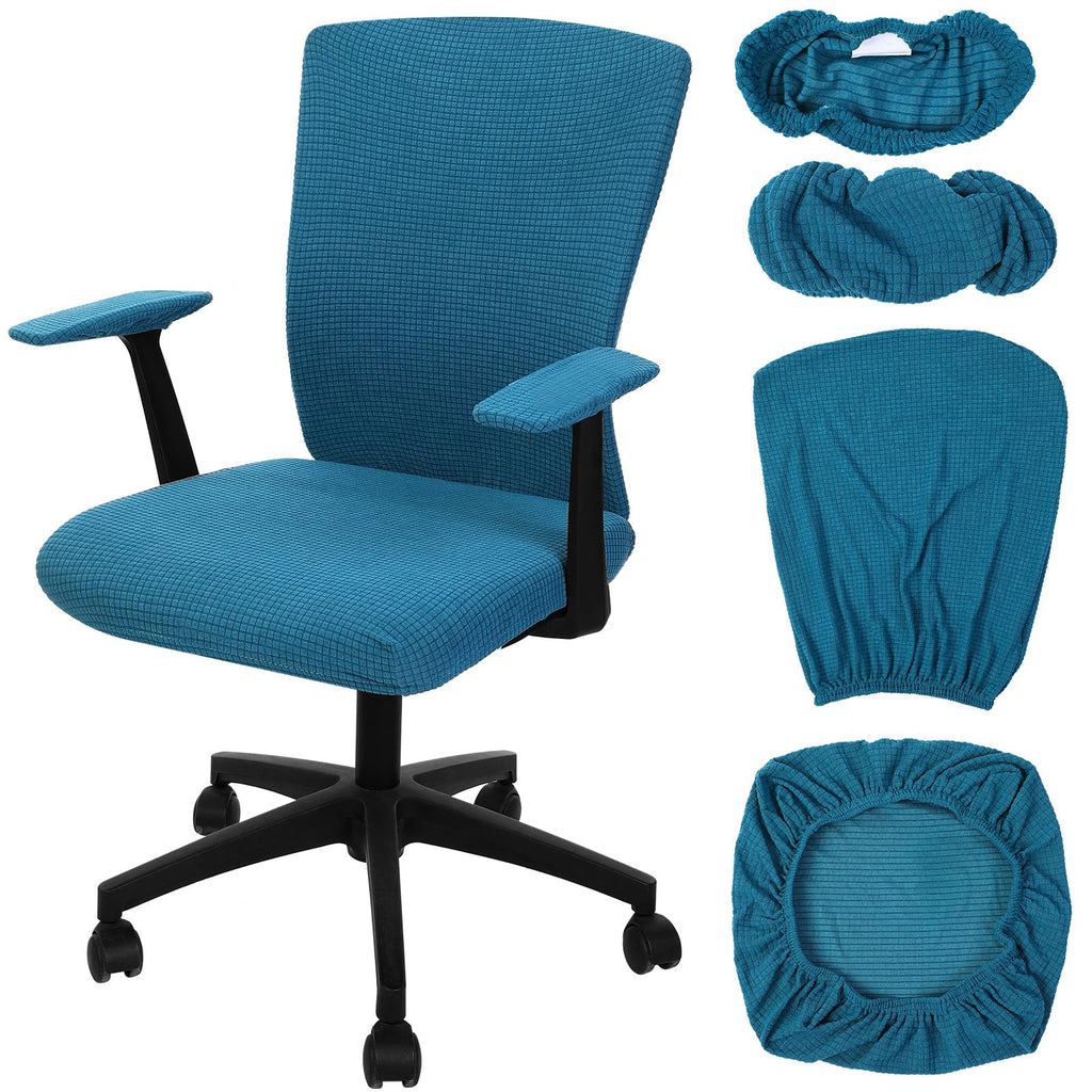 Tallew 4 Pcs Office Chair Covers Stretchable Armrest Seat,XL,Pea Green