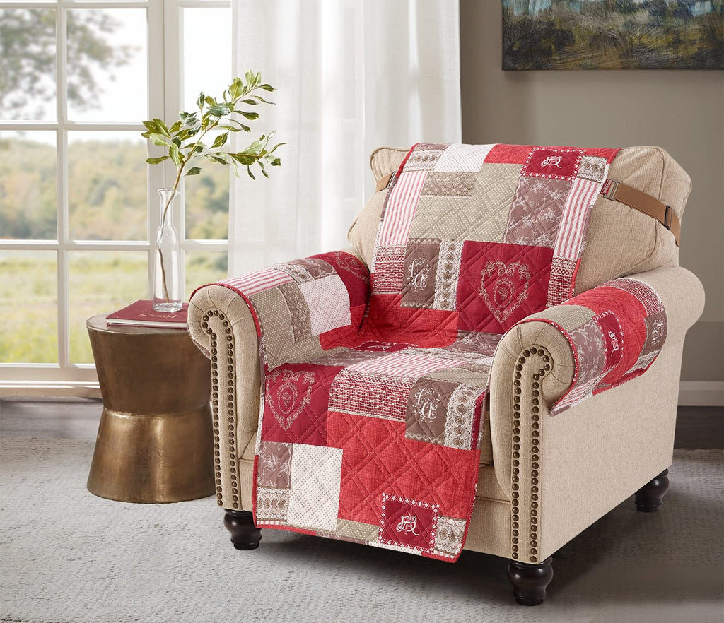 Brilliant Sunshine Multi Grey Stripes Couch Loveseat Slip Cover for Dogs