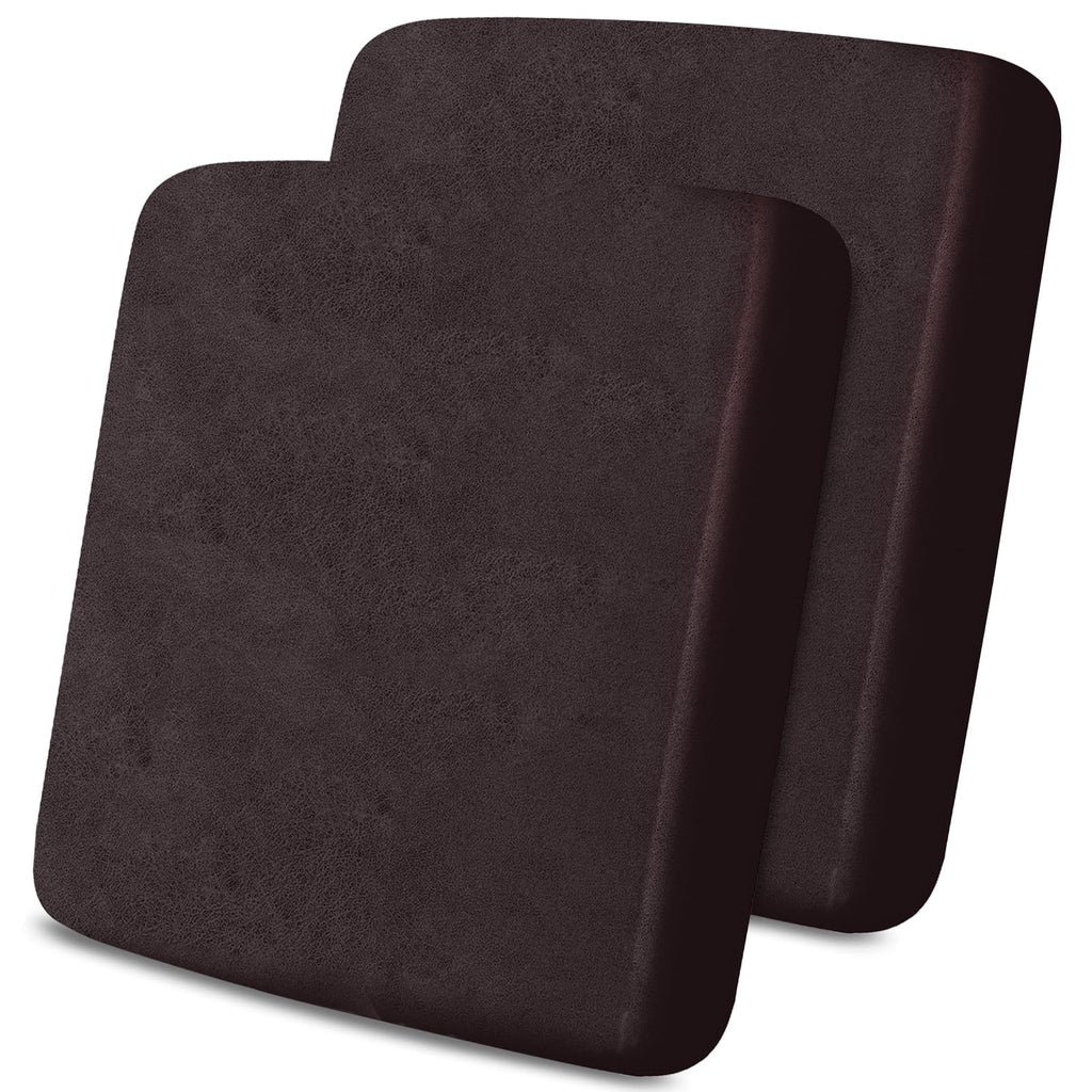 molasofa Leather Look Couch Cushion Covers, Stretch Sofa Cushion Covers for Sectional Armchair Loveseat Protector,Replacement Seat Cushion Slipcovers, Machine Washable (2 Cushion Loveseat, Red)