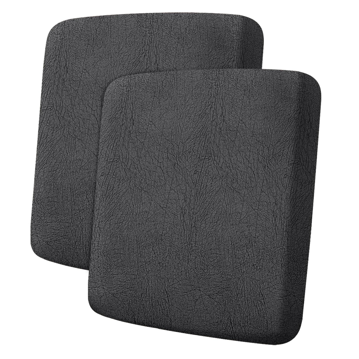 ANARACHON Leather Look Couch Cushion Covers Sofa Seat Slipcovers Sets Couches Furniture Protector for Sectional Armchair Loveseat Pets Kids Stretch Spandex Fabric (2 Cushion Loveseat, Burgundy)
