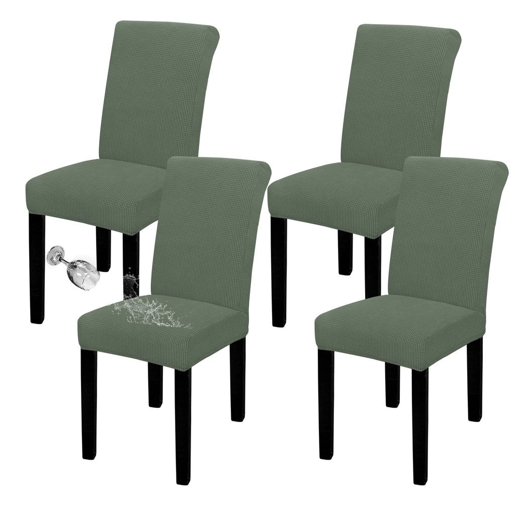 Easy-Going 100% Waterproof Dining Room Chair Covers Set of 6, Large
