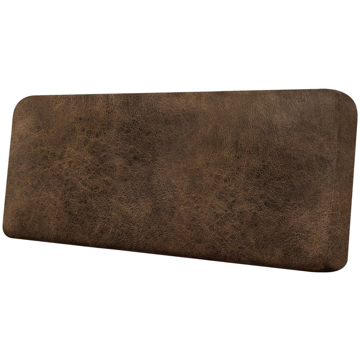 Loveseat Cushion Covers Leather-Look 2PC Stretch Love Seat Slipcover Sets for Living Room Individual Couch Seat Protector, Pet-Friendly, Non-Slip, Easy Fit - Coffee