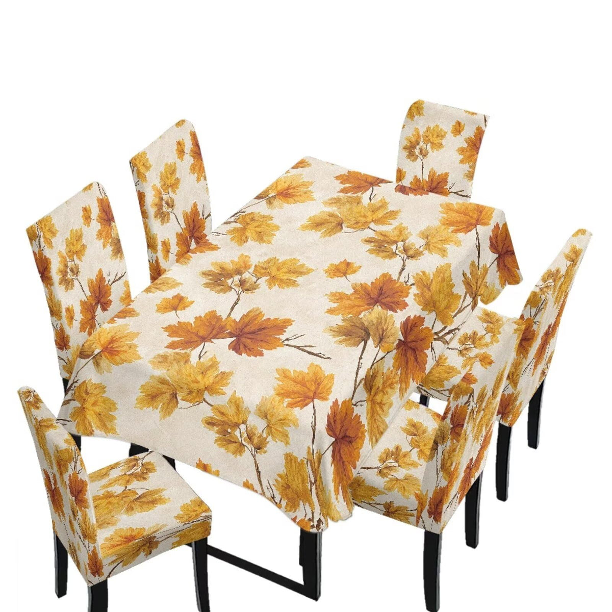 Maple Leaf Dining Table & Chair Cover Rectangle Dining Table Decor