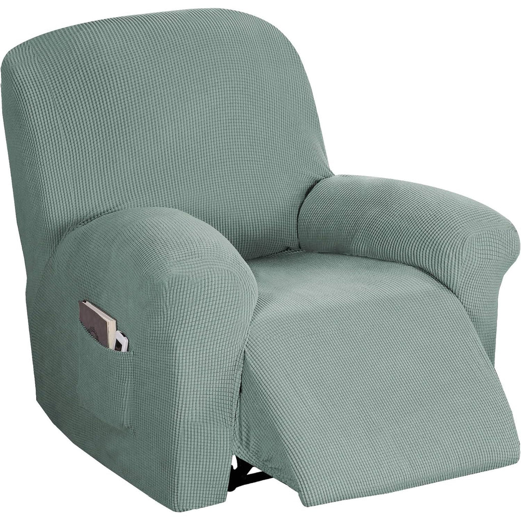 Flamingo P High Stretch One Piece Furniture Protector Sofa Cover for Durable Spandex Stretch Fabric Super Soft Slipcover, 2 Seater, Wine, Loveseat