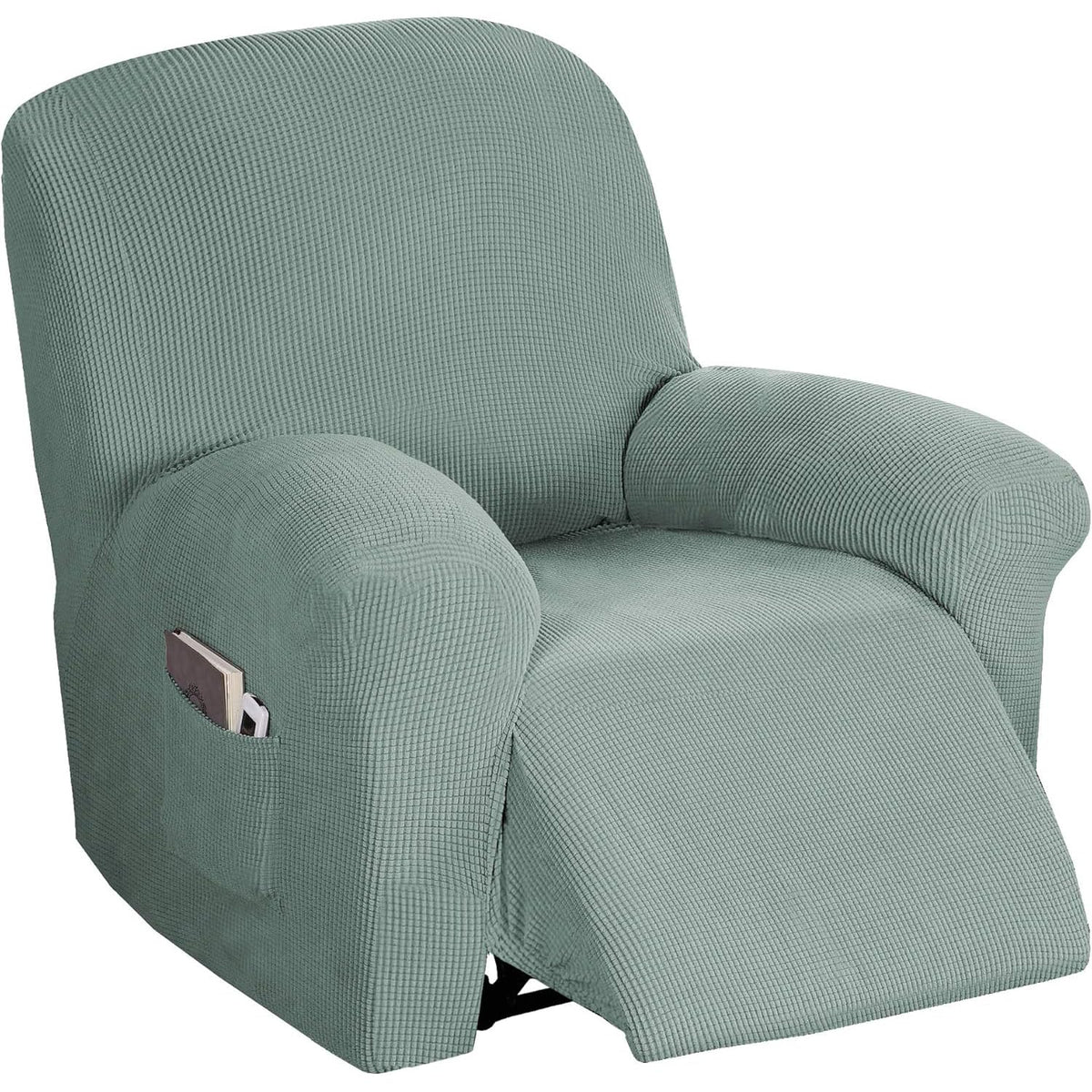 Flamingo P High Stretch One Piece Furniture Protector Sofa Cover for Durable Spandex Stretch Fabric Super Soft Slipcover, 2 Seater, Wine, Loveseat