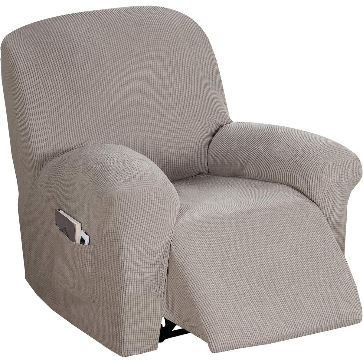 Flamingo P High Stretch One Piece Furniture Protector Sofa Cover for Durable Spandex Stretch Fabric Super Soft Slipcover, 2 Seater, Wine, Loveseat