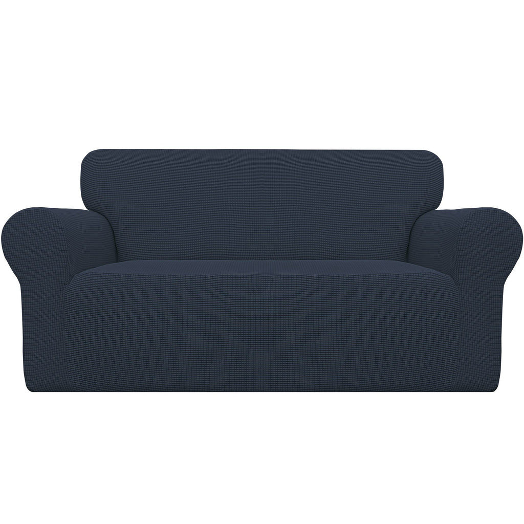 Easy-Going Stretch Loveseat Couch Covers Washable Cream