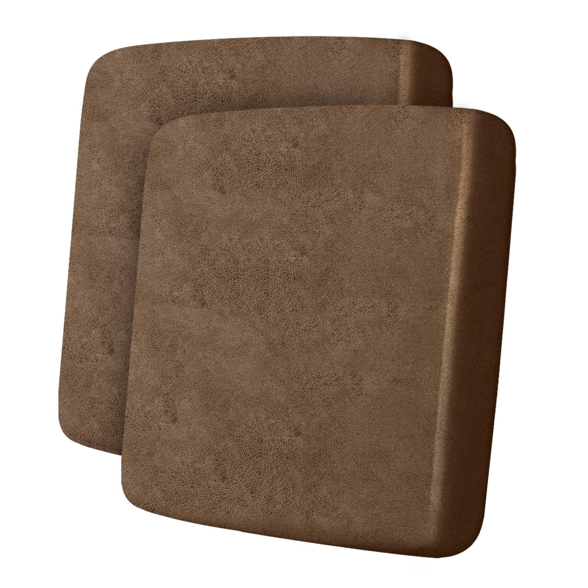 ANARACHON Leather Look Couch Cushion Covers Sofa Seat Slipcovers Sets Couches Furniture Protector for Sectional Armchair Loveseat Pets Kids Stretch Spandex Fabric (2 Cushion Loveseat, Burgundy)