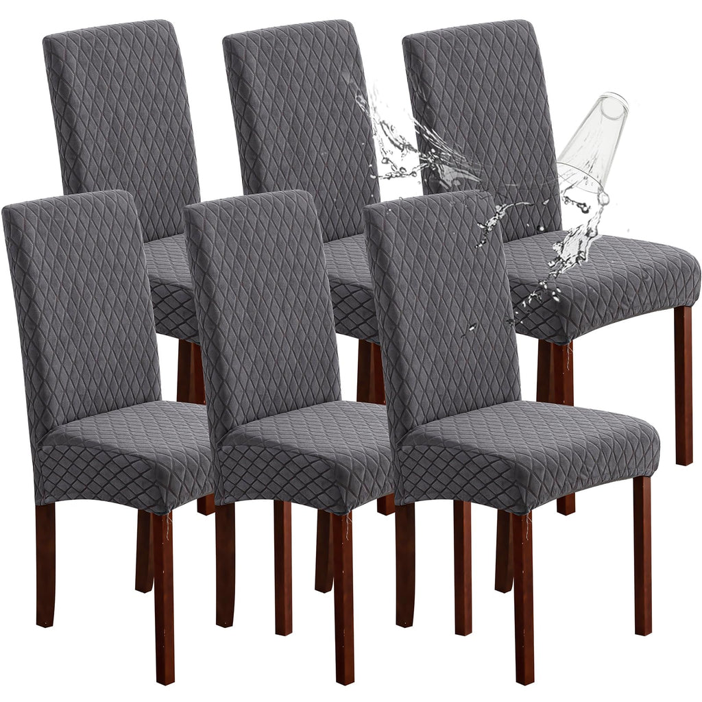 Genina Waterproof Dining Chair Covers Set of 4 Parsons Chair Slipcovers