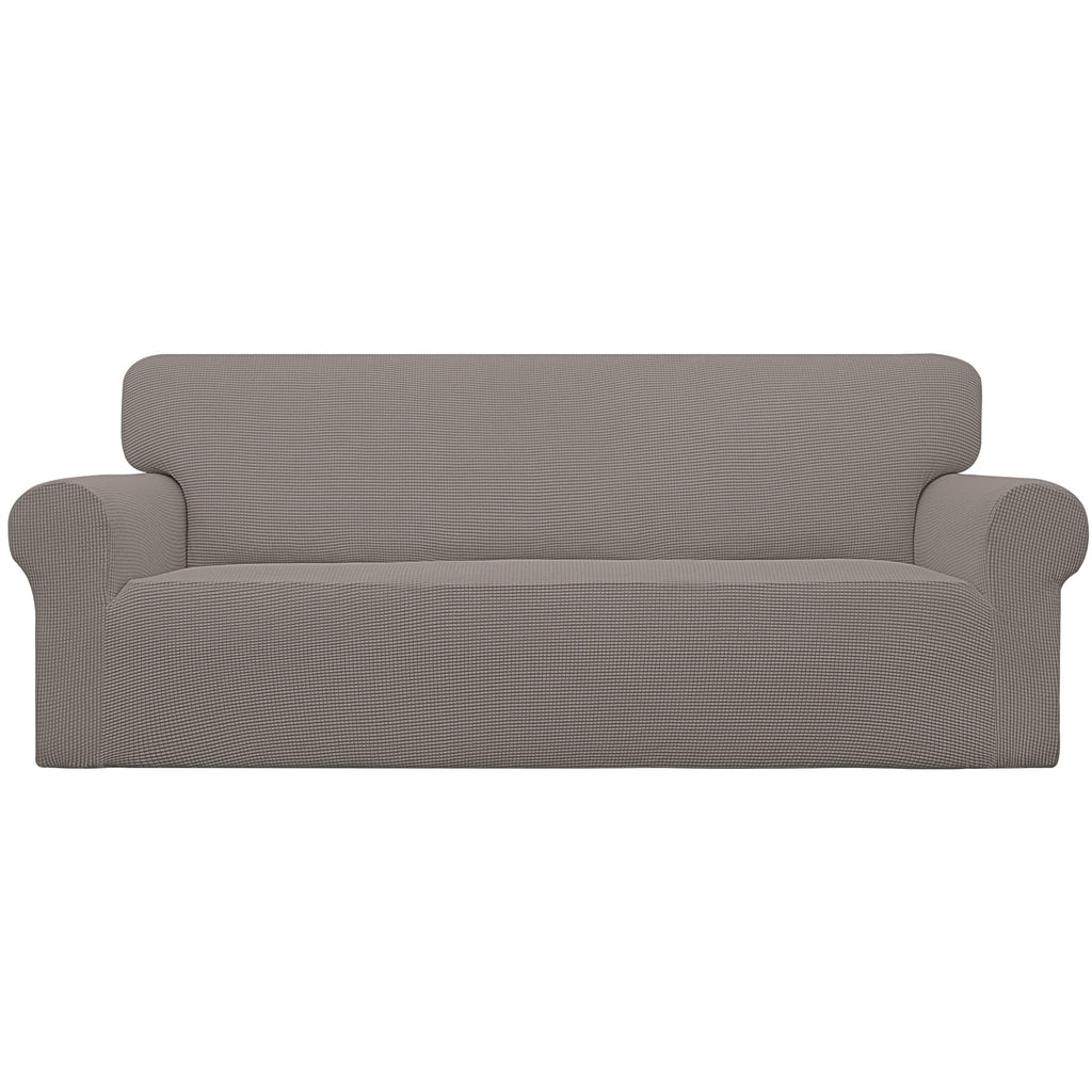 Easy-Going Stretch Loveseat Couch Covers Washable Cream
