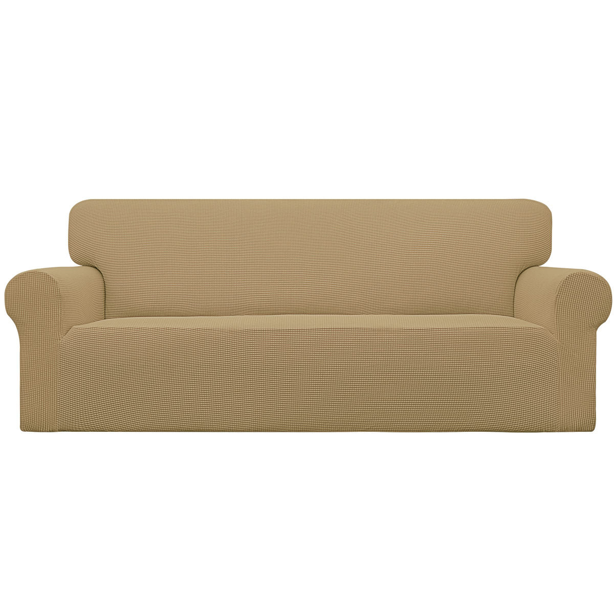 Easy-Going Stretch Loveseat Couch Covers Washable Cream